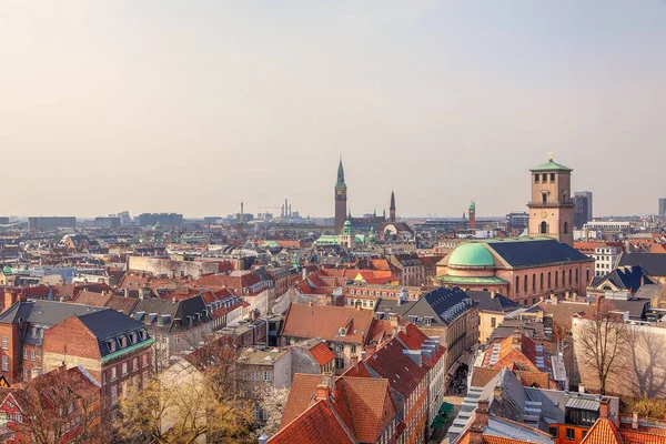 Hermosa Vista Aérea Copenhaga Ciudad — Foto de Stock