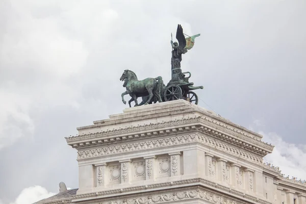 Szczyt Altare Della Patria Rzymie — Zdjęcie stockowe