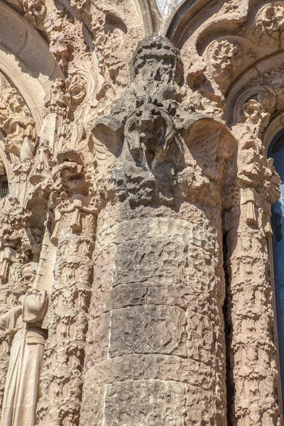 Dekoracja Architektonika Kościoła Stylu Gotyckim — Zdjęcie stockowe