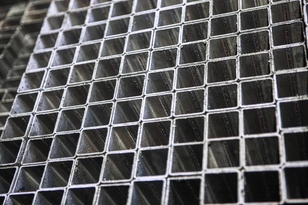 Industrial Square Metal Steel Profiles — Stock Photo, Image