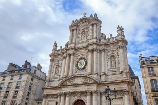 Церква Парижі Побудована Стилі Бароко — стокове фото