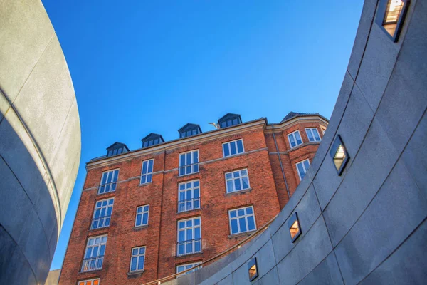 Typisch Huis Kopenhagen Bottom Uitzicht — Stockfoto