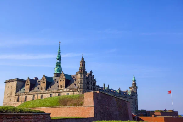 Kronborgský Hrad Pevnost Městě Helsingor Dánsko — Stock fotografie