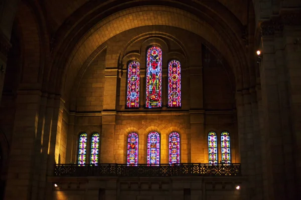 Dentro Del Arco Iglesia Vidrieras —  Fotos de Stock