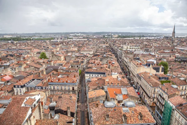 Bordeaux Altstadt Luftaufnahme — Stockfoto