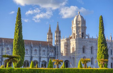 Lizbon'daki Ünlü Jeronimos Manastırı , Portekiz 