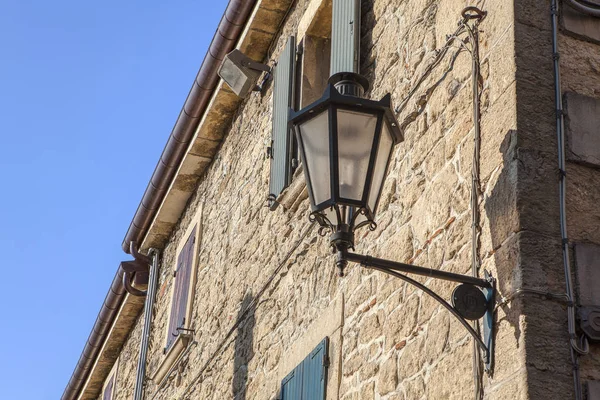 Lámpara Calle Medieval Casco Antiguo — Foto de Stock