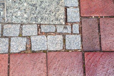 kaldırım arka plan tuğla ile görüntü yakın