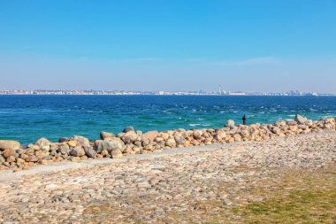 İskandinav kıyıları , Kuzey Denizi manzarası 