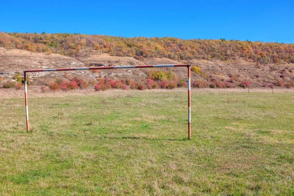 農村地域のサッカー場 — ストック写真