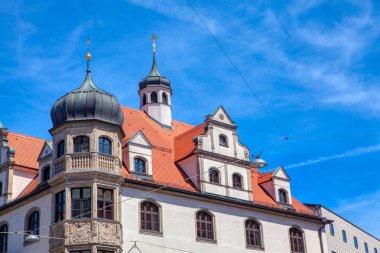 tipik Münih şehir mimarisi , Almanya 