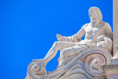 Lizbon Arco da Rua Augusta mermer heykel