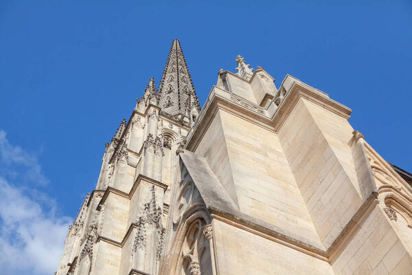 Side view of Cathedral Saint Andre in Bordeaux