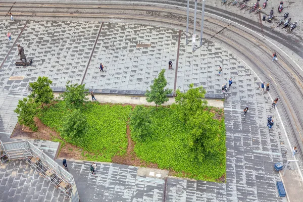 法国波尔多佩贝兰广场的鸟瞰图 — 图库照片
