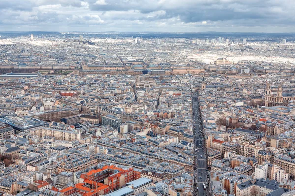 Paris Panoramische Luftaufnahme Der Stadt — Stockfoto