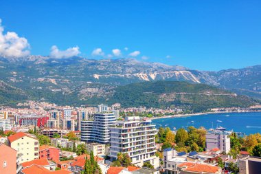 Karadağ'da Budva şehrinin görünümü