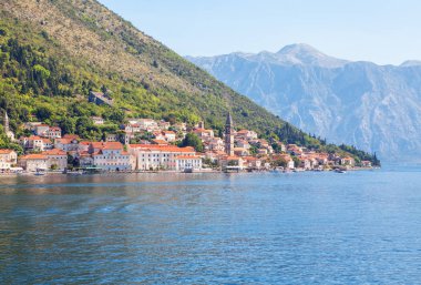 Karadağ 'ın Kotor Körfezi ve Perast kenti