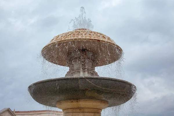 Immagine Ravvicinata Della Fontana Vaticano — Foto Stock