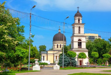 Başkent Moldova 'nın merkezi Chisinau' daki Metropolitan Katedrali