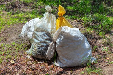 Tarım için doğal gübre torbaları