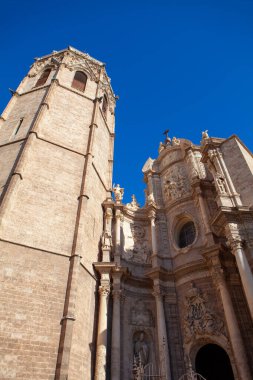 İspanya 'daki Valencia Katedrali cephesi 