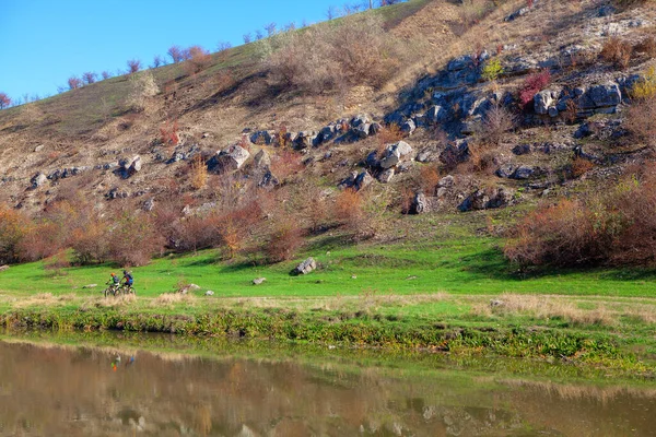 Bisiklet Maceraları Resimli Yerlerde Bisiklet Turları — Stok fotoğraf