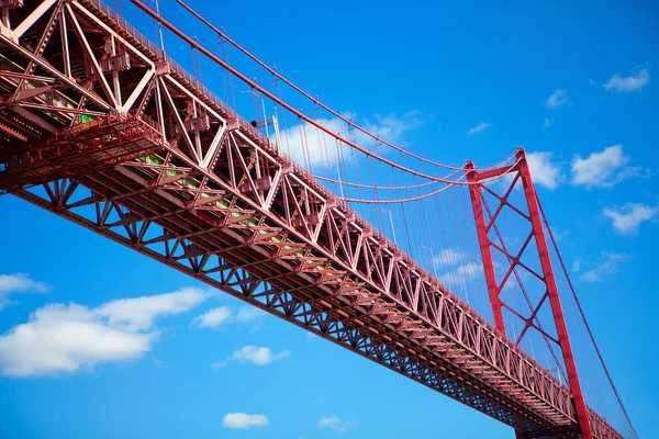 Röda Bron Ponte Abril Lissabon — Stockfoto