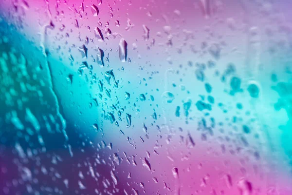 Regendruppels Het Gradiënt Licht — Stockfoto