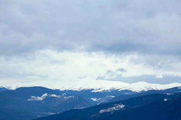 Picos Montaña Cubiertos Nieve Naturaleza Invernal — Foto de Stock