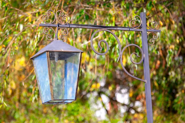 Straatlamp Herfst Lamp Post Het Najaar — Stockfoto