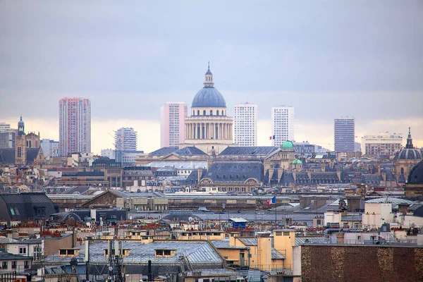 Altes Und Neues Viertel Von Paris Blick Von Den Dächern — Stockfoto