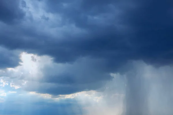 Nimbostratus Torrential Rain Stormy Clouds Heavy Rain — Stock Photo, Image