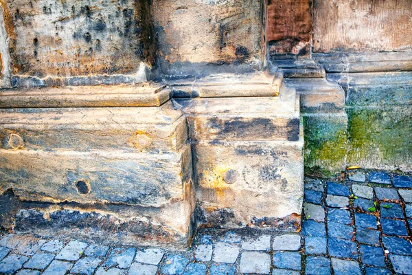 Каменное Основание Старого Здания — стоковое фото