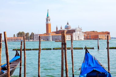 San Giorgio Maggiore Venedik Kilisesi manzarası. Aziz Giorgio Adası Maggiore