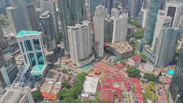 Kuala Lumpur manzarası panorma hava görünümünü. Mayıs 2018, Kuala Lumpur, Malezya 4k — Stok video
