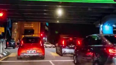 Şehir Pov trafik. 4 k timelapse ve hyperlapse