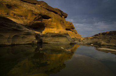 Mekong nehrinin güzel manzarası