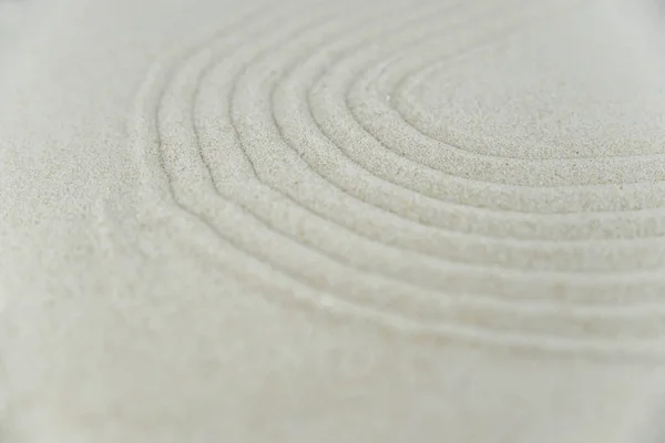 Abstrakt Zen Ritning Vit Sand Begreppet Harmoni Balans Och Meditation — Stockfoto
