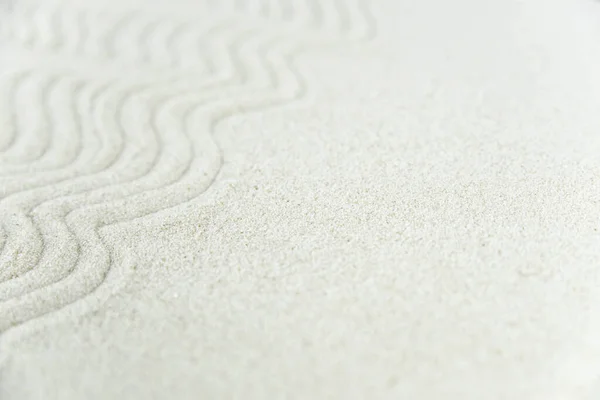 Abstract Zen Drawing White Sand Concept Harmony Balance Meditation Spa — Stock Photo, Image