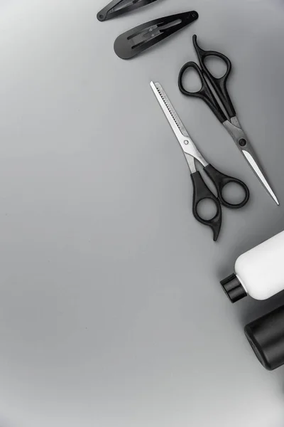 Professional Hair Dresser Tools Copy Space Hair Stylist Equipment Set — Stock Photo, Image