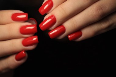 güzel tırnak sanat manikür moda bir doku arka plan üzerinde