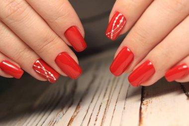 güzel tırnak sanat manikür moda bir doku arka plan üzerinde