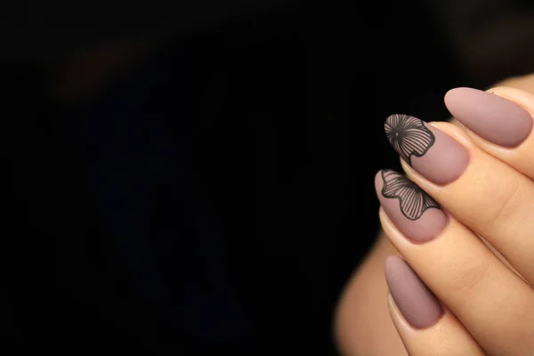 Uñas Manicura Hermosa Profesional Las Manos Del Modelo — Foto de Stock