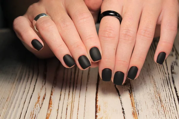 Fashion Manicure Nails White Textural Background — Stock Photo, Image