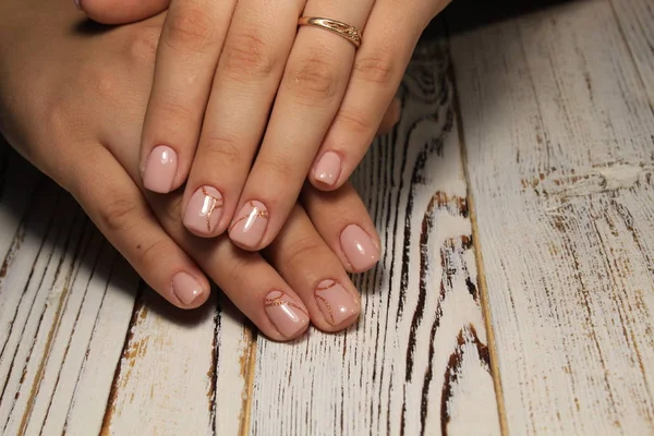 Mode Manicure Nagels Witte Textuur Achtergrond — Stockfoto