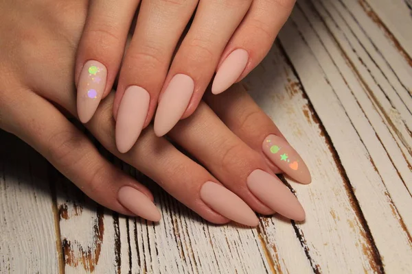 Betoverend Mooie Manicure Achtergrond Van Een Trendy Textuur — Stockfoto