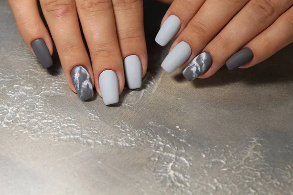Beautiful Nail Art Manicure Background Fashionable Texture — Stock Photo, Image