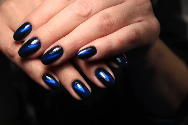 Unhas Manicure Glamourosas Belas Mãos Femininas — Fotografia de Stock