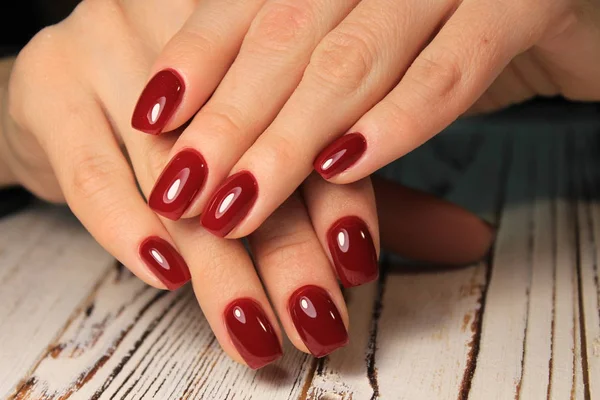 Unghie Manicure Glamour Belle Mani Femminili — Foto Stock