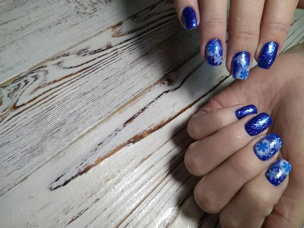 Uñas Glamorosas Manicura Hermosas Manos Femeninas — Foto de Stock